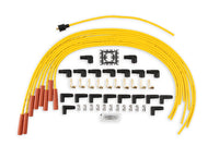 Spark Plug Wire Set - 8mm - Yellow with Orange Straight Boots