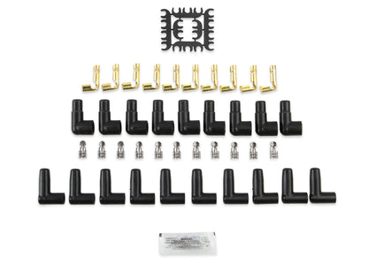 Spark Plug Wire Set- 8mm- Super Stock Universal-Graphite Core- 90 Deg Boots- Red