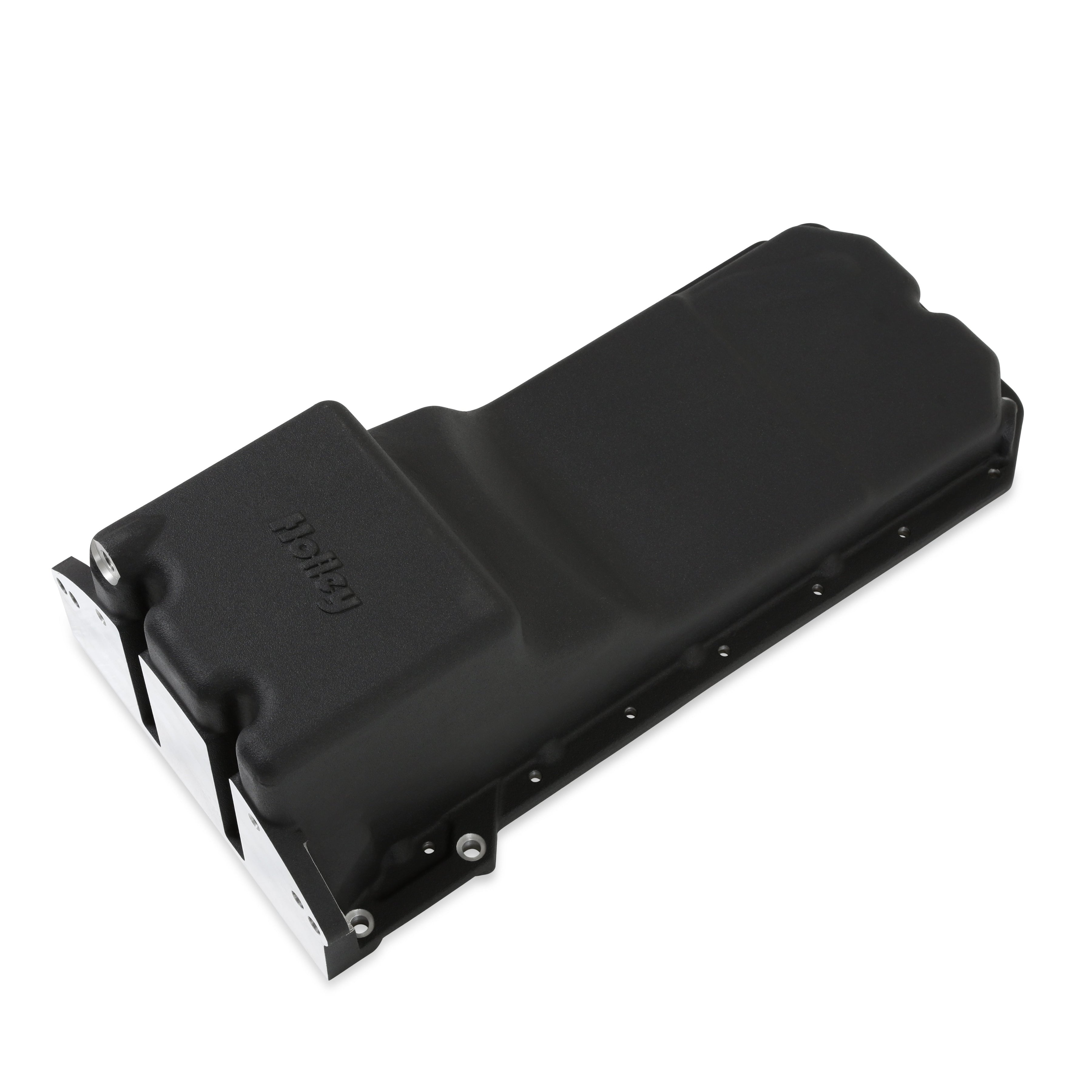 Holley Gen III Hemi Swap Oil Pan - Black - Photo - out of package Right