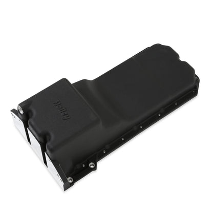 Holley Gen III Hemi Swap Oil Pan - Black - Photo - out of package Right