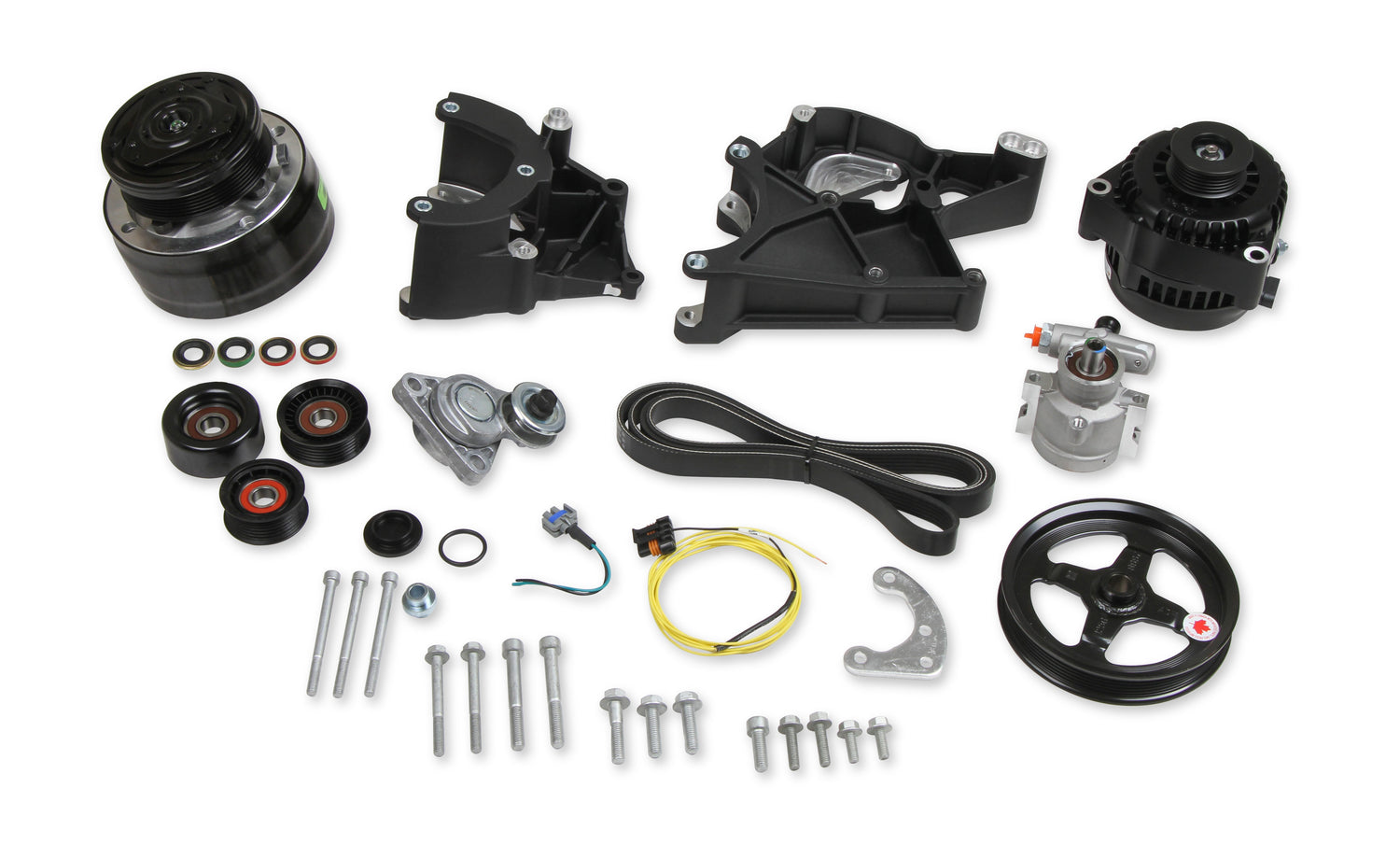 LS/LT High-Mount Complete Accessory Drive Kit- Black Finish - Photo - out of package Right