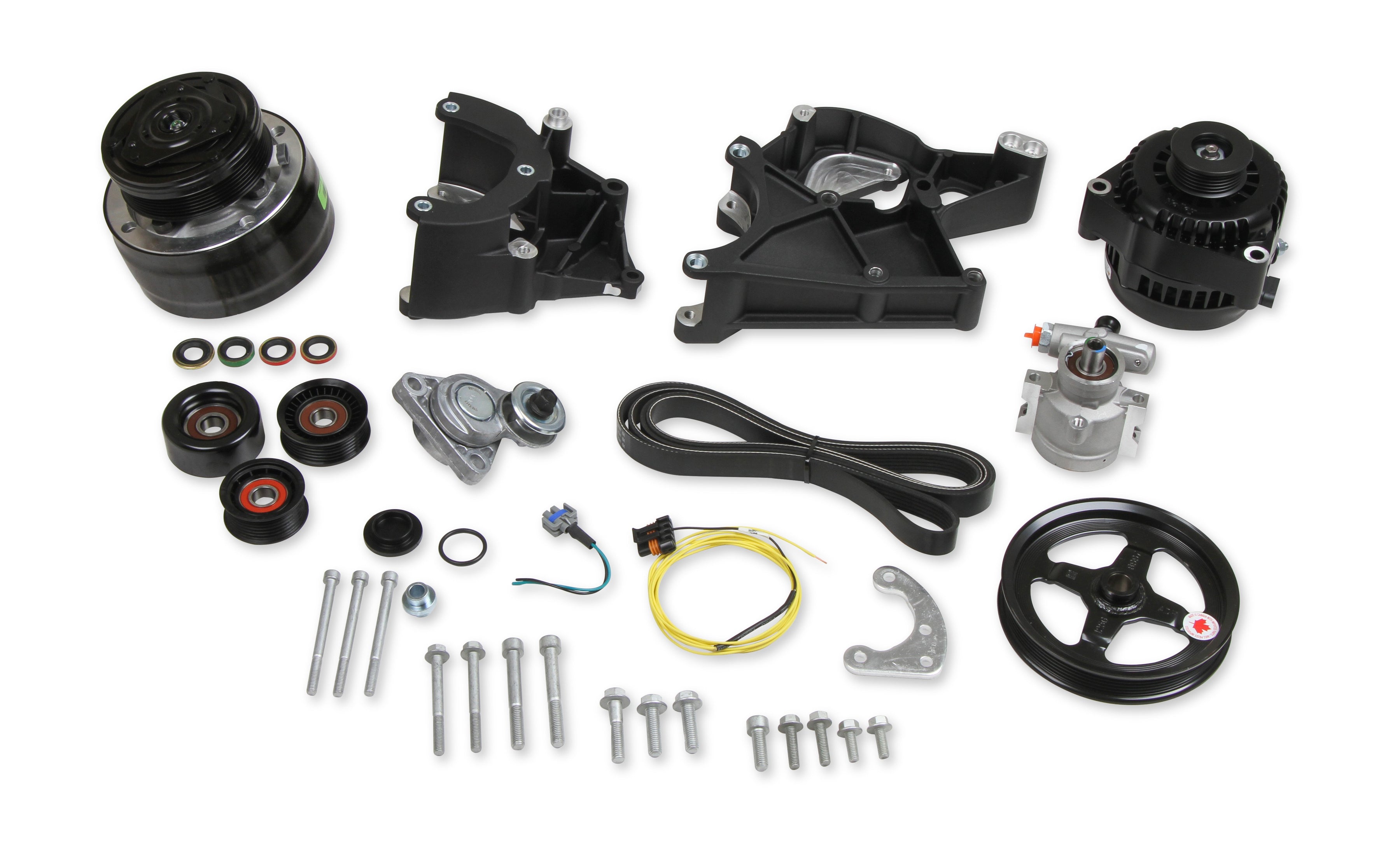LS/LT High-Mount Complete Accessory Drive Kit- Black Finish - Photo - out of package Right