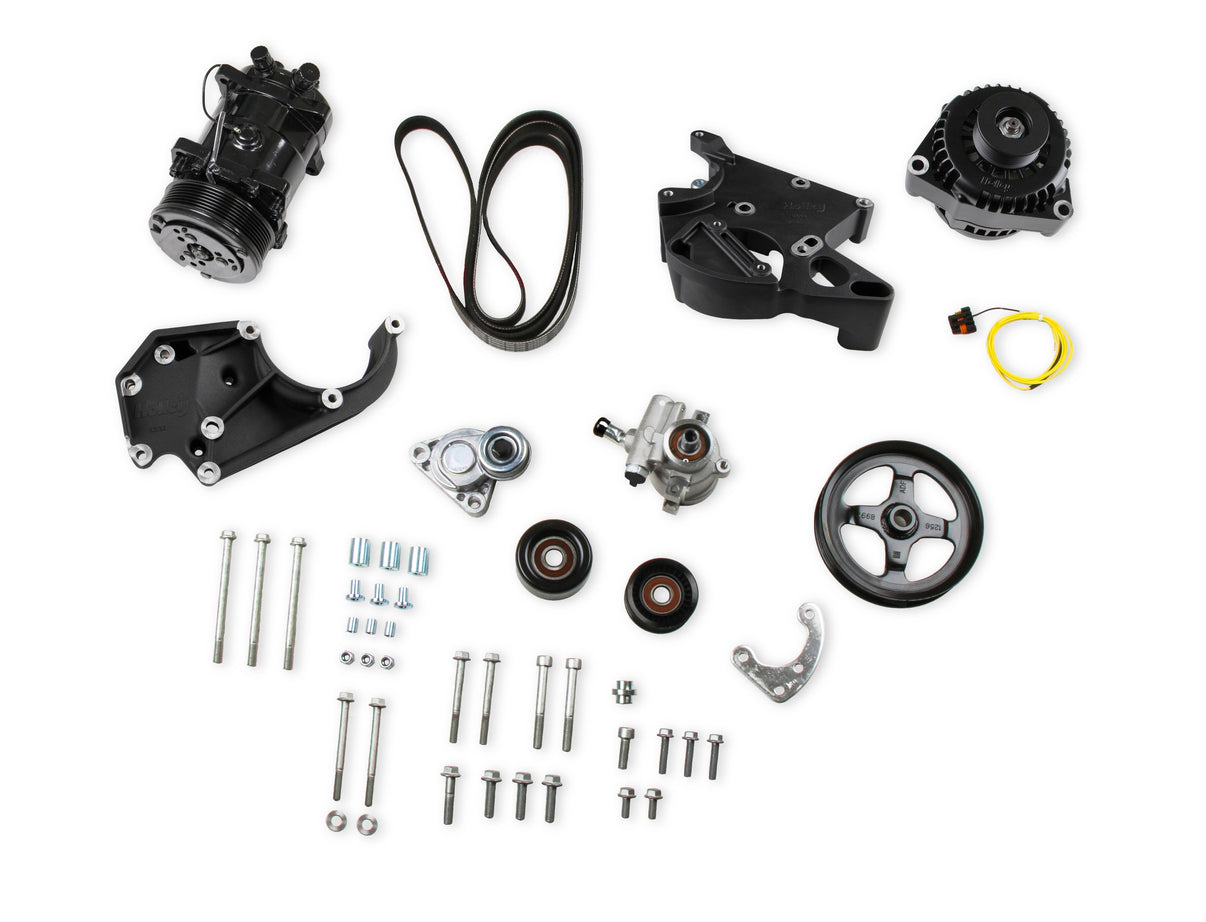 LS/LT High-Mount Complete Accessory Drive Kit- Black Finish - Photo - out of package Front