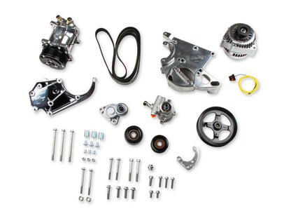 LS/LT High-Mount Complete Accessory Drive Kit- Polished Finish - Photo - out of package Front