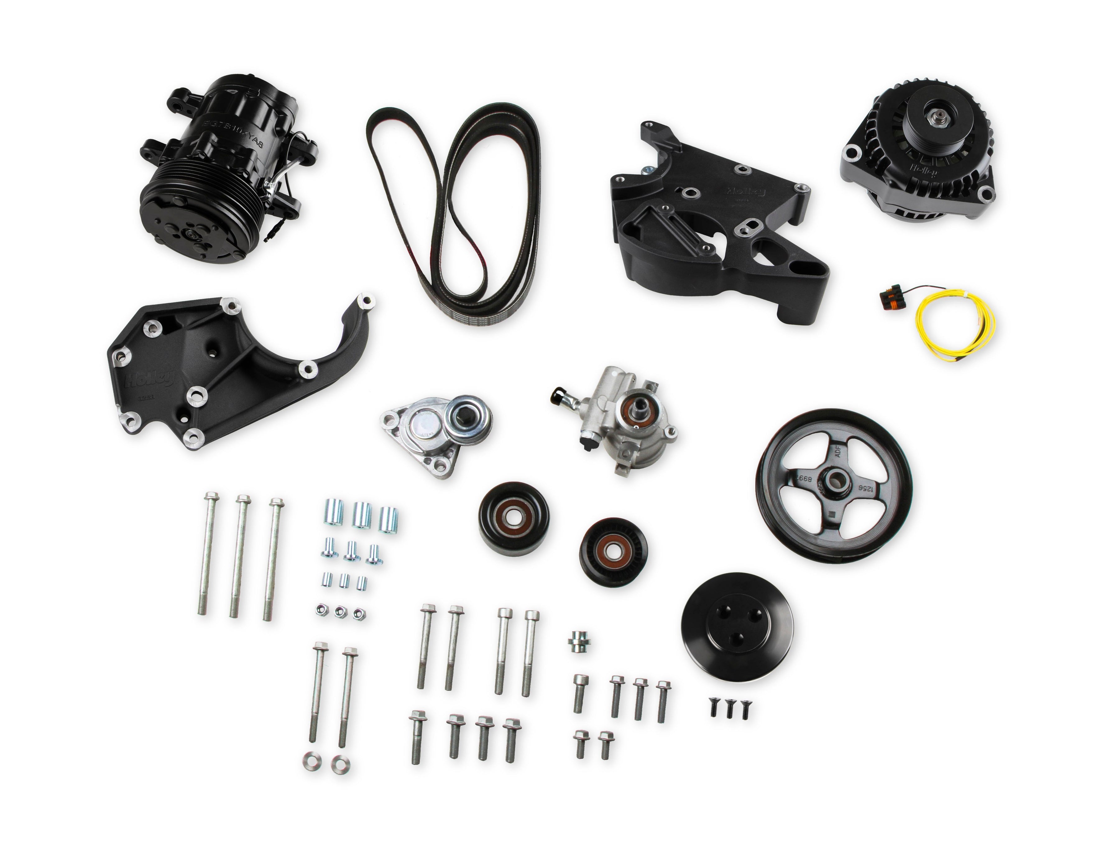LS/LT High-Mount Complete Accessory Drive Kit- Black Finish - Photo - out of package Right