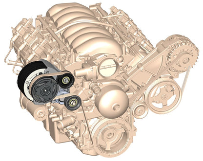 LS High-Mount A/C Accessory Drive Kit - Photo - Primary Right