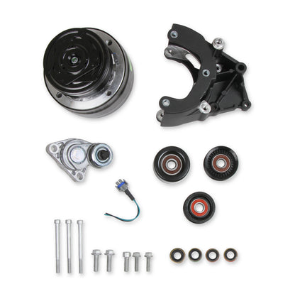 LS High-Mount A/C Accessory Drive Kit - Photo - out of package Front