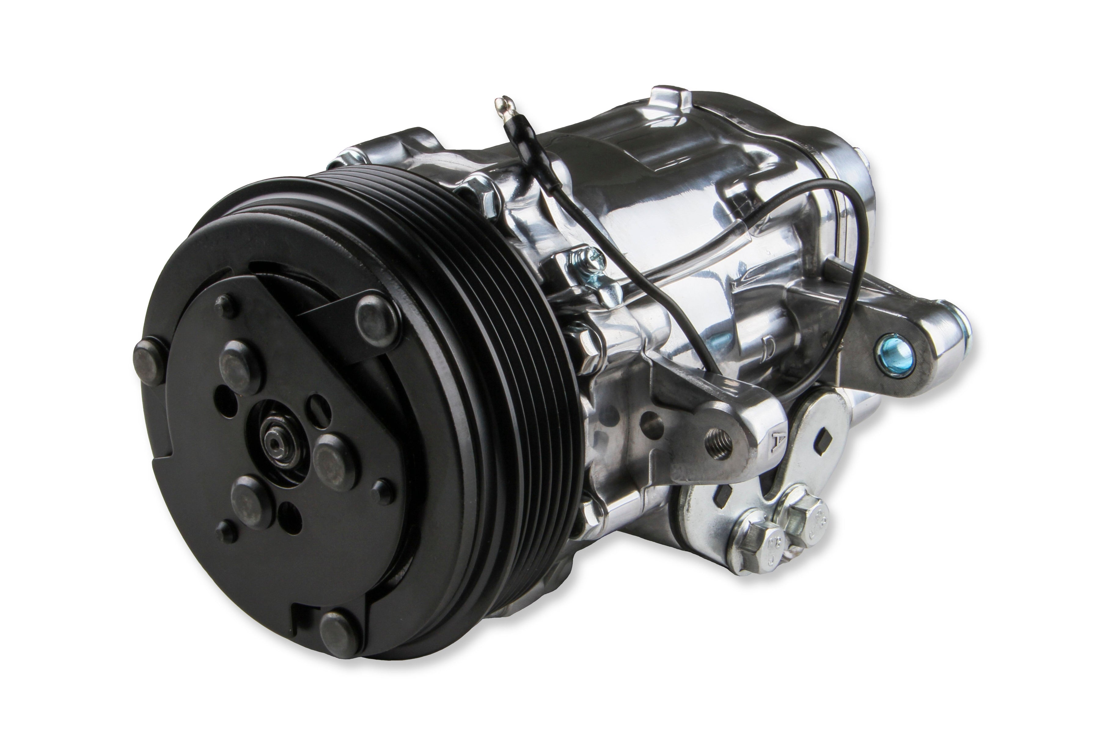 LS High-Mount A/C Accessory Drive Kit - Photo - out of package Left