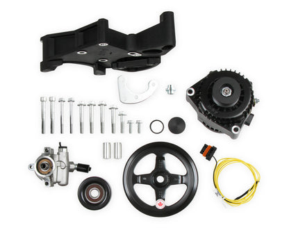 LS/LT High-Mount Alternator & Power Steering Pump Accessory Drive Kit - Photo - out of package Front