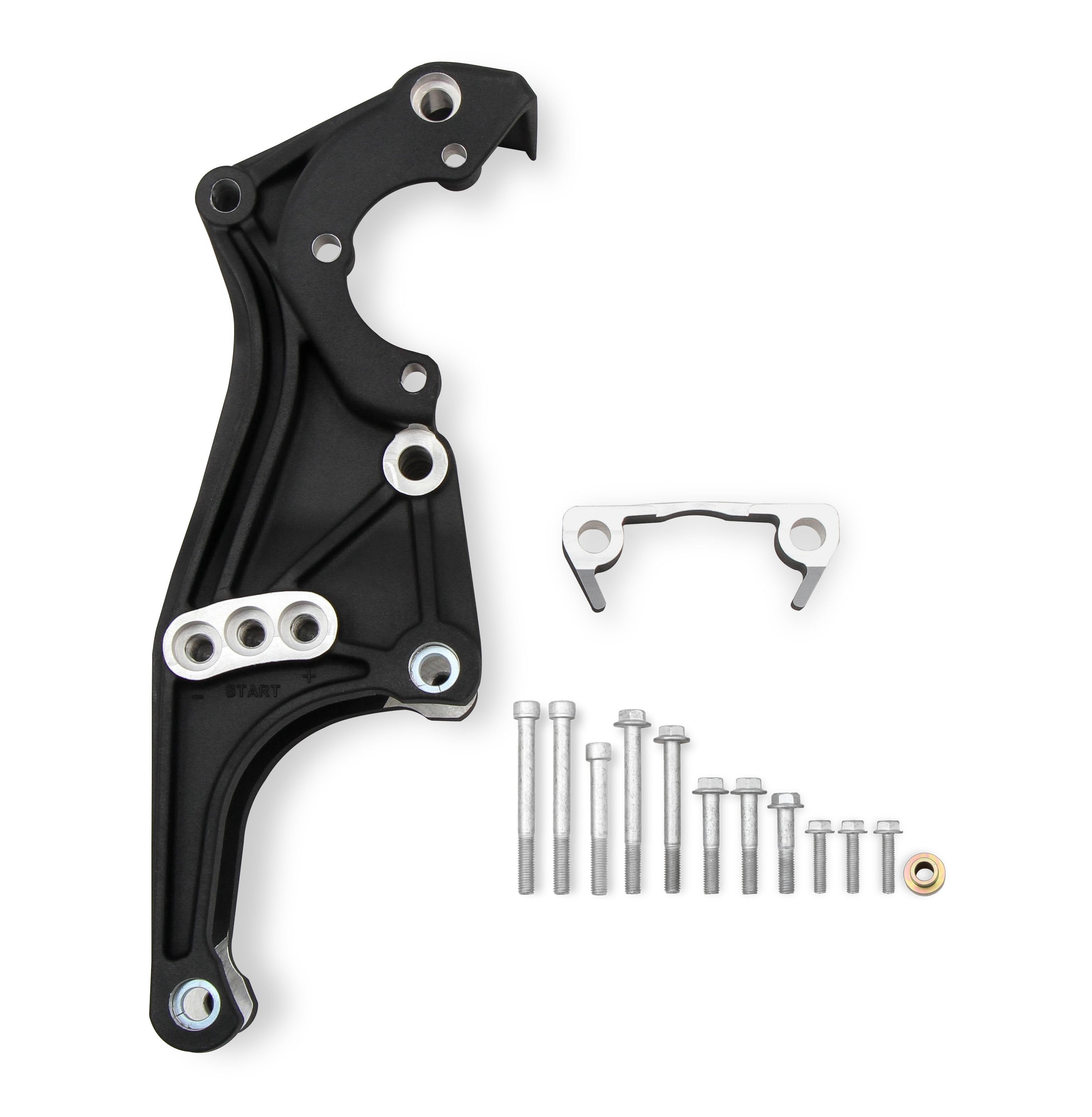 Low-Mount LS Accessory Drive Bracket - Driver's Side P/S & Alt Bracket Black - Photo - out of package Front