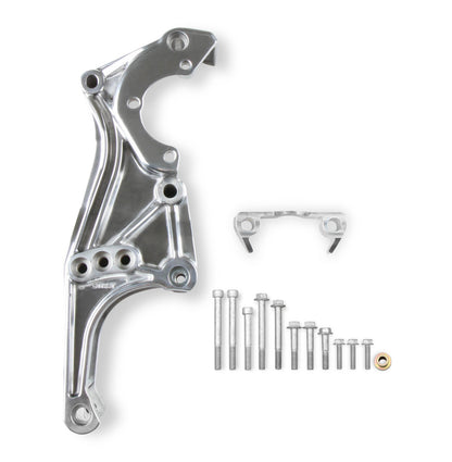 Low-Mount LS Accessory Drive Bracket - Driver's Side P/S & Alt Bracket Polished - Photo - out of package Front