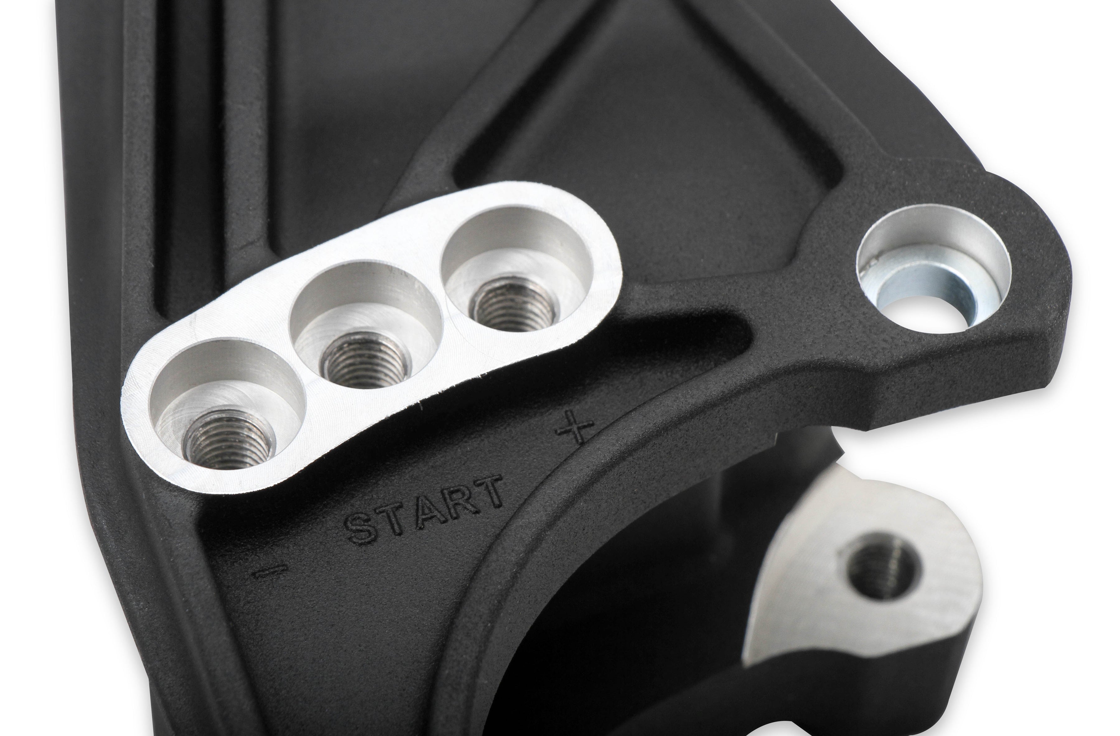 Low-Mount LS Drive System (Alt, P/S w/o A/C) Driver's Side- Black Finish - Photo - out of package Back