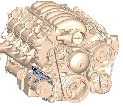 Low-Mount LS Drive System (A/C) w/ Sanden SD7 Compressor - Photo - Primary Right