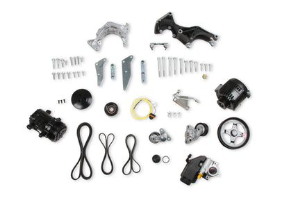 Holley Low-Mount LS Complete Accessory Drive System (Alt, P/S & A/C) - Photo - out of package Back
