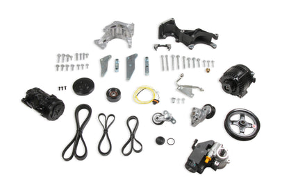 Holley Low-Mount LS Complete Accessory Drive System (Alt, P/S & A/C) - Photo - out of package Top