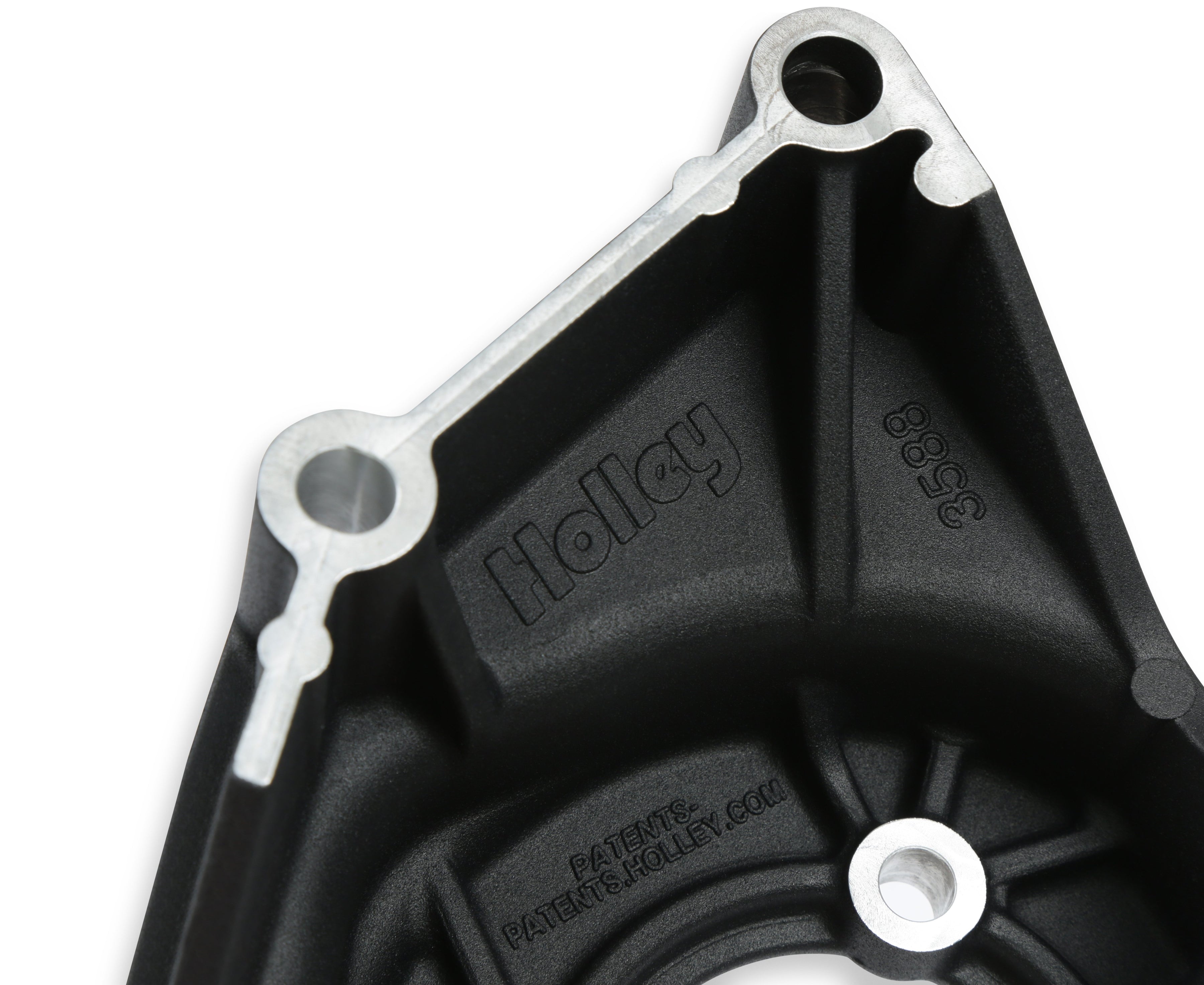 Holley Mid LSA/LS Accessory Drive Bracket Kit - Power Steering - Black - Photo - out of package Angle