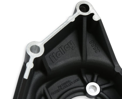 Holley Mid LSA/LS Accessory Drive Bracket Kit - Power Steering - Black - Photo - out of package Angle