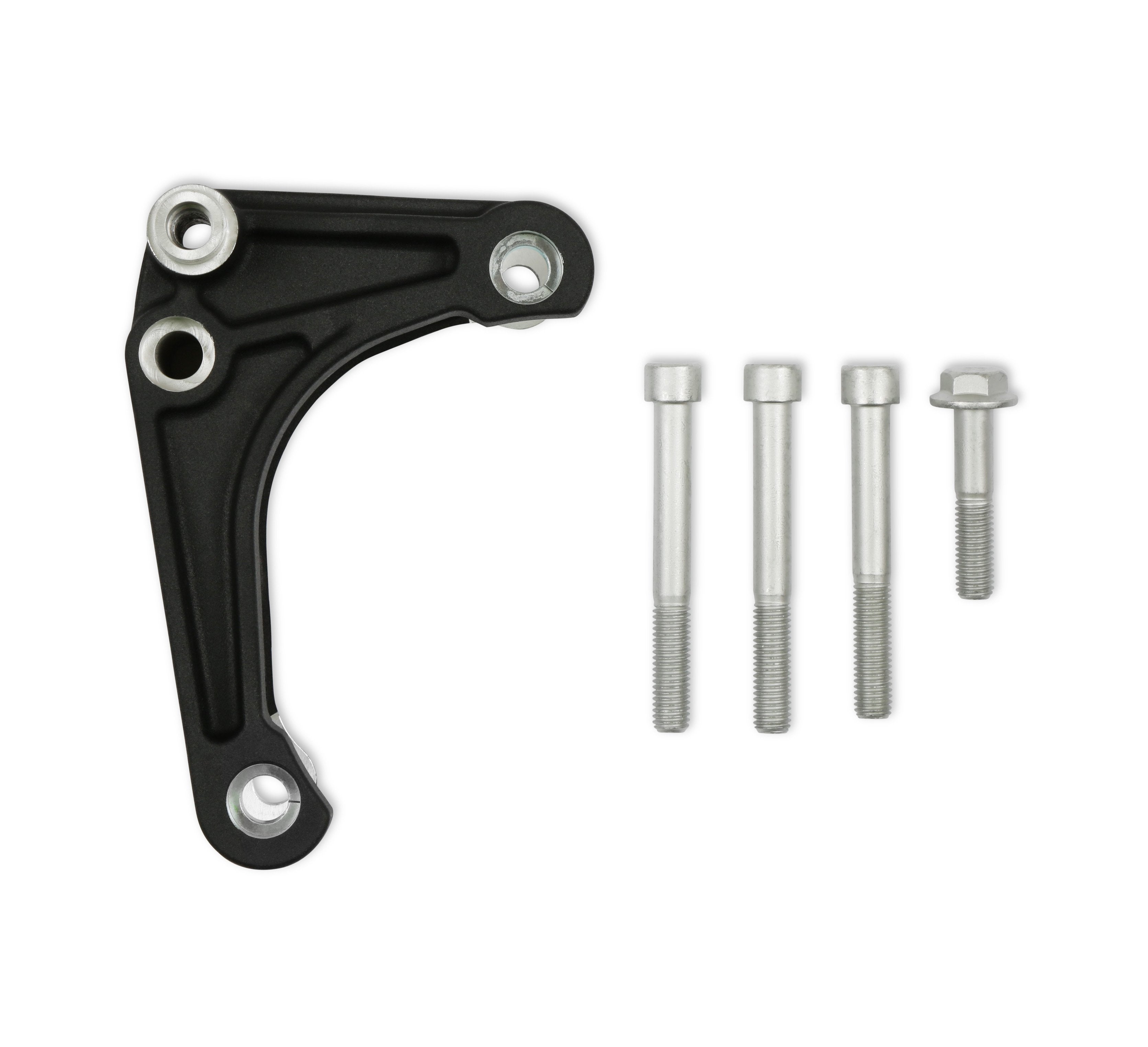 Holley Mid LSA Accessory Drive Bracket Kit - Alternator - Black - Photo - out of package Front