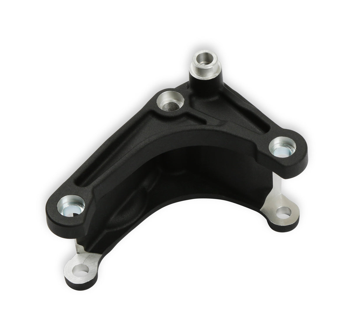 Holley Mid LSA Accessory Drive Bracket Kit - Alternator - Black - Photo - out of package Left
