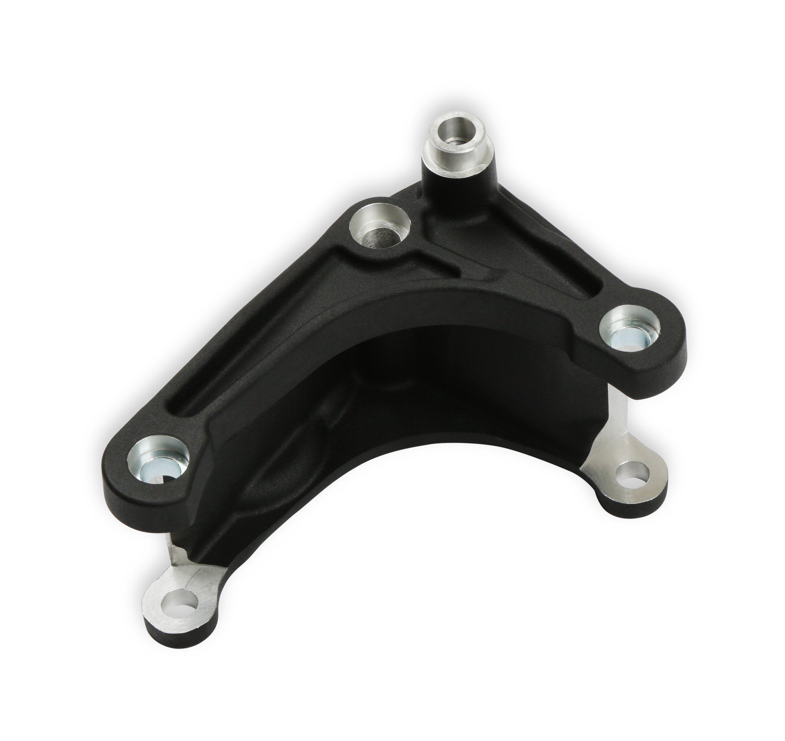 Holley Mid LSA Accessory Drive Bracket Kit - Alternator - Black - Photo - out of package Left