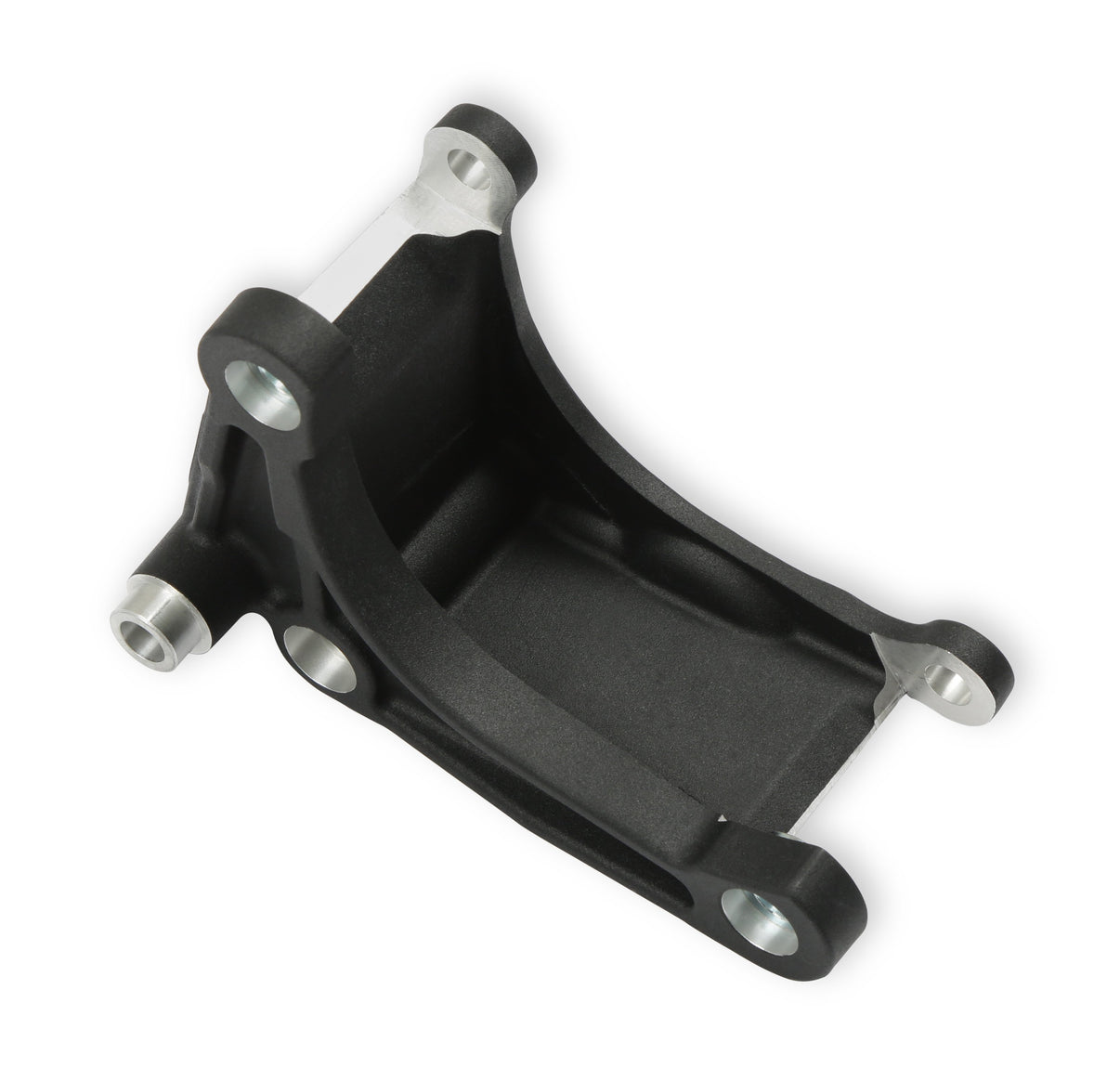 Holley Mid LSA Accessory Drive Bracket Kit - Alternator - Black - Photo - out of package Top