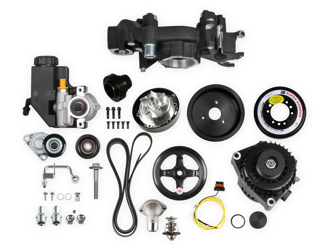 Holley Premium Mid-Mount Race Accessory System-Black Finish - Photo - Primary Back