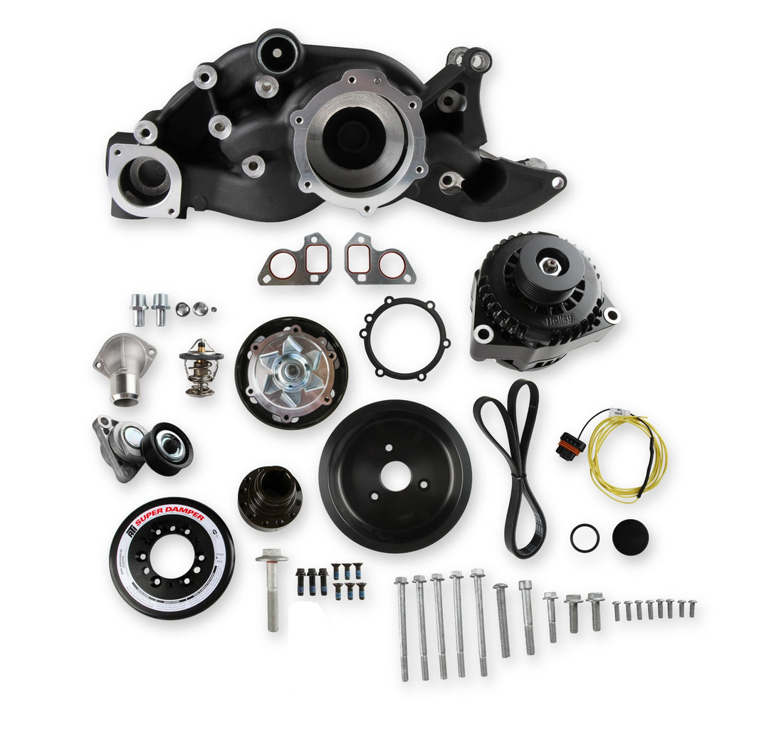 Holley Premium Mid-Mount Race Accessory System-Black Finish - Photo - Primary Right