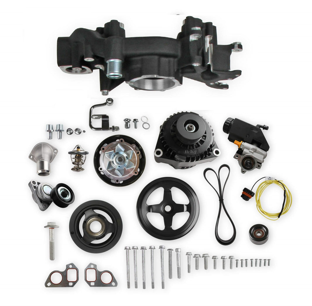 Holley Mid-Mount Race Accessory System-Black Finish - Photo - Primary Right
