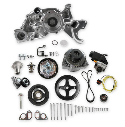 Holley Mid-Mount Race Accessory System- Polished Finish - Photo - Primary Front