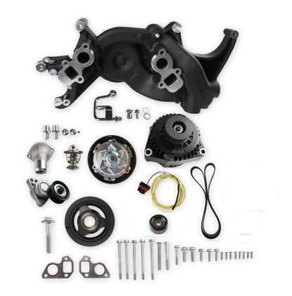 Holley Mid-Mount Race Accessory System- Black Finish - Photo - Primary Front