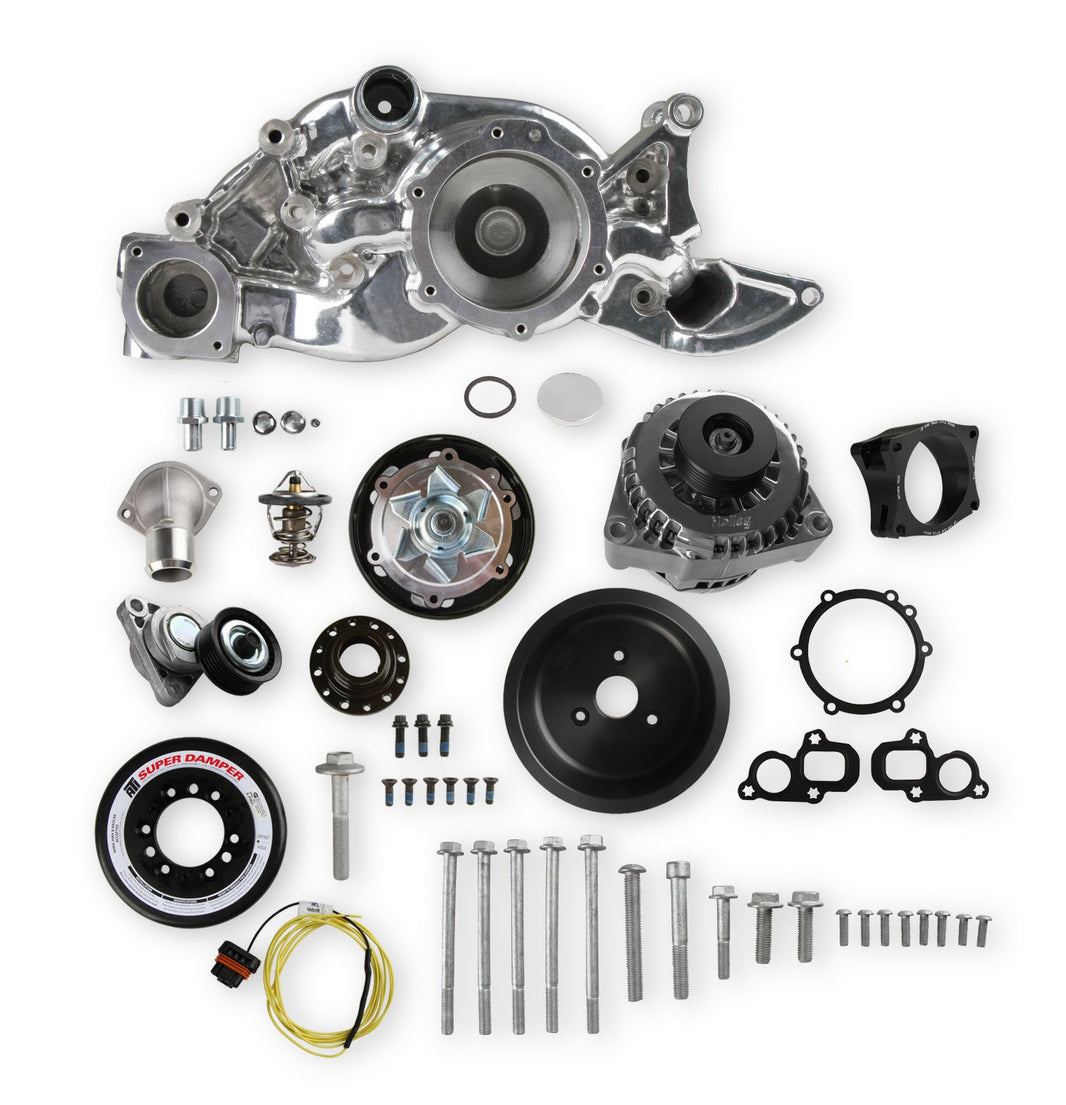 Holley Premium Mid-Mount Race Accessory System - Polished Finish - Photo - Primary Top