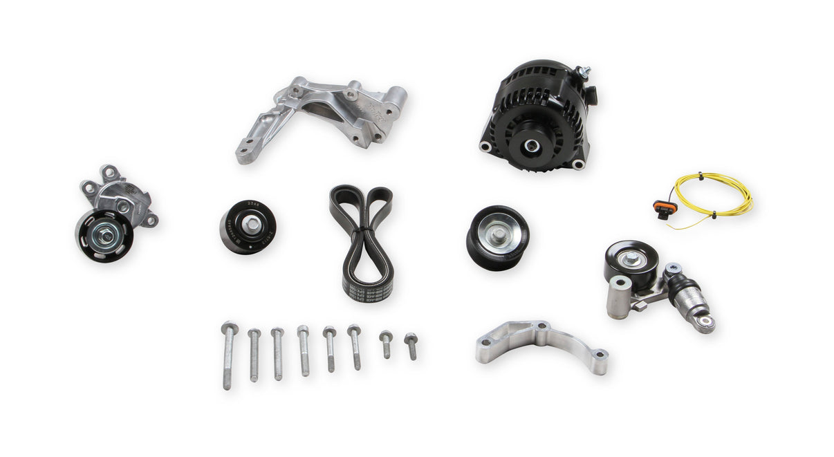 Holley Alternator Relocation Kit (150amp Alternator w/bracket kit) - Photo - Primary Front