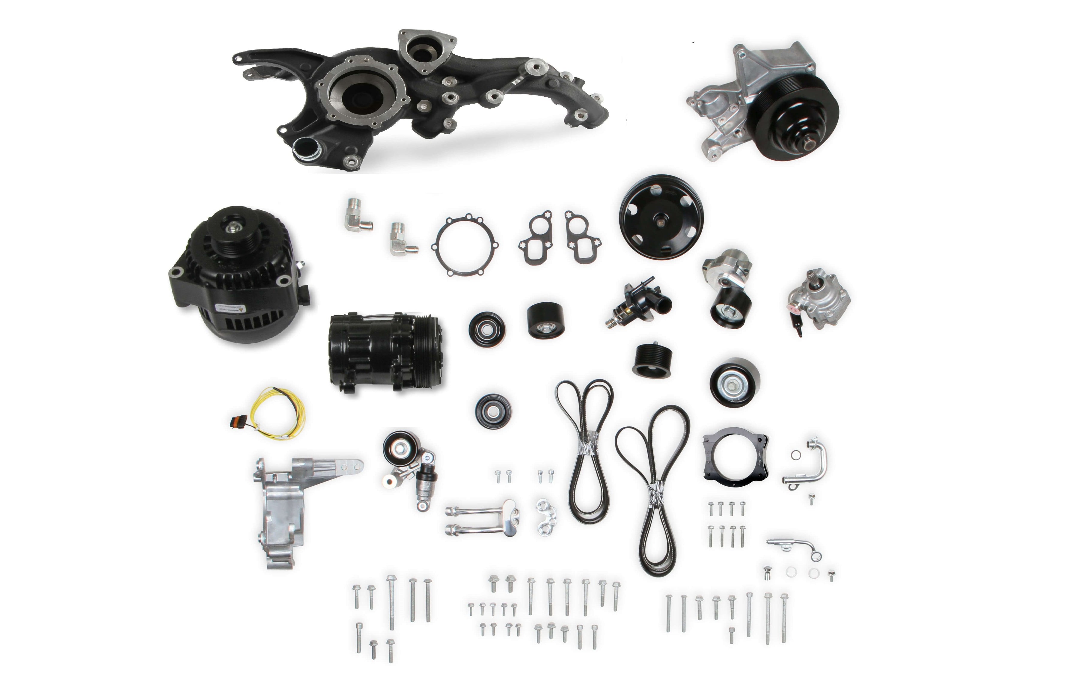 Holley Premium Mid-Mount Complete Accessory System - Photo - out of package Top