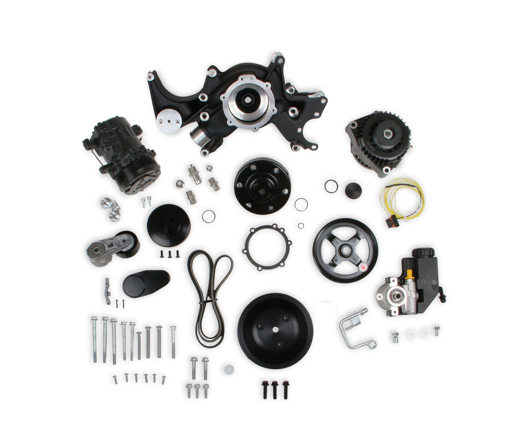 Holley Small Block Chevy Mid-Mount Complete Accessory System - Photo - Primary Front