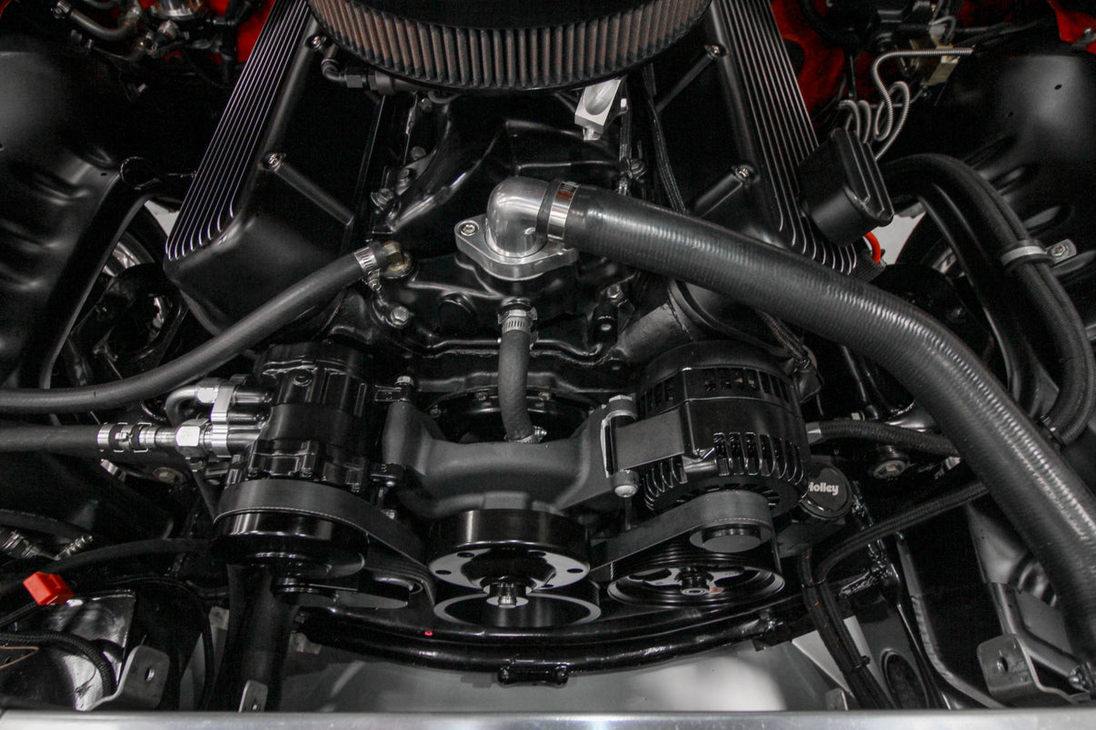 Holley Big Block Chevy Mid-Mount Complete Accessory System - Photo - out of package Front