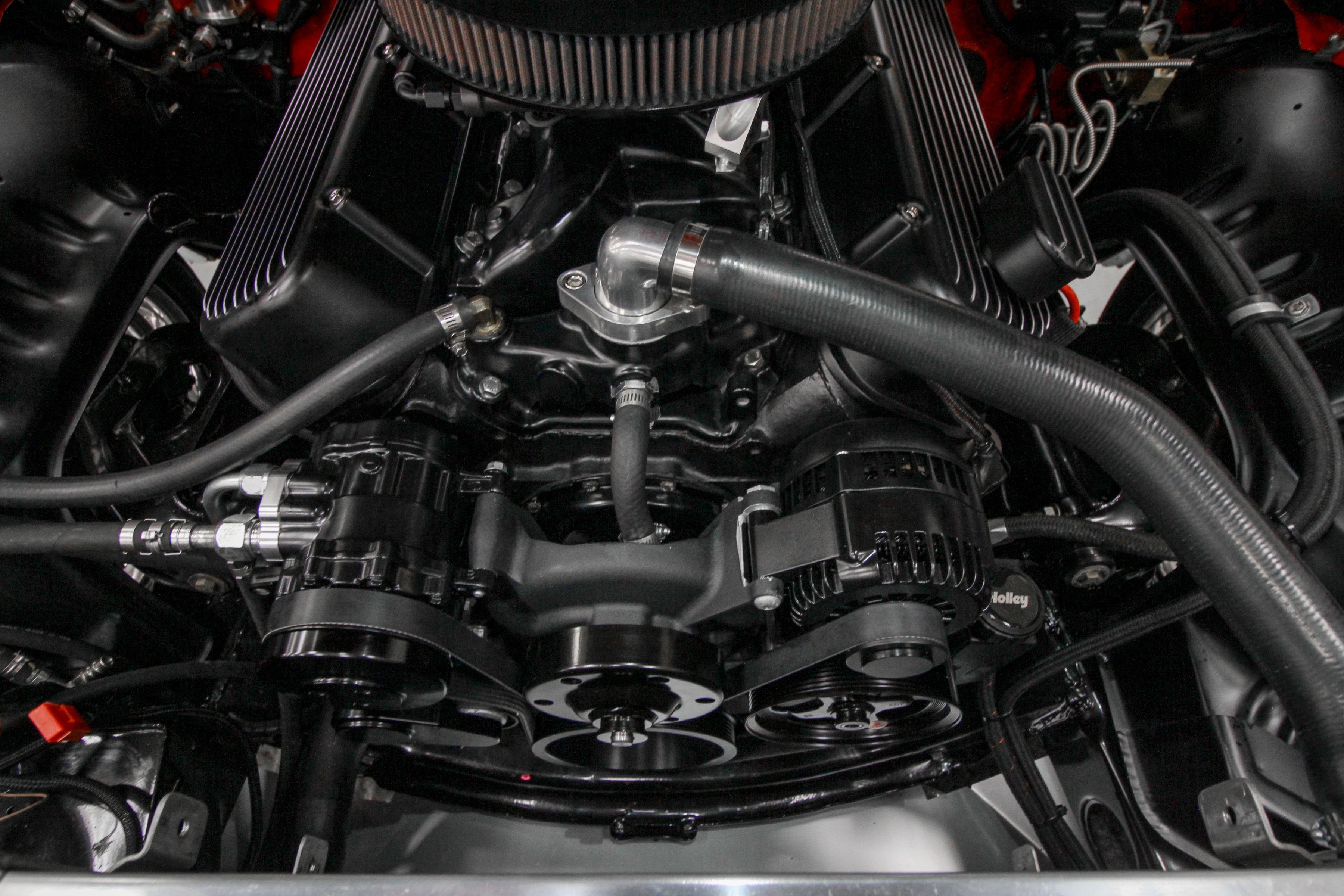 Holley Big Block Chevy Mid-Mount Complete Accessory System - Photo - out of package Front