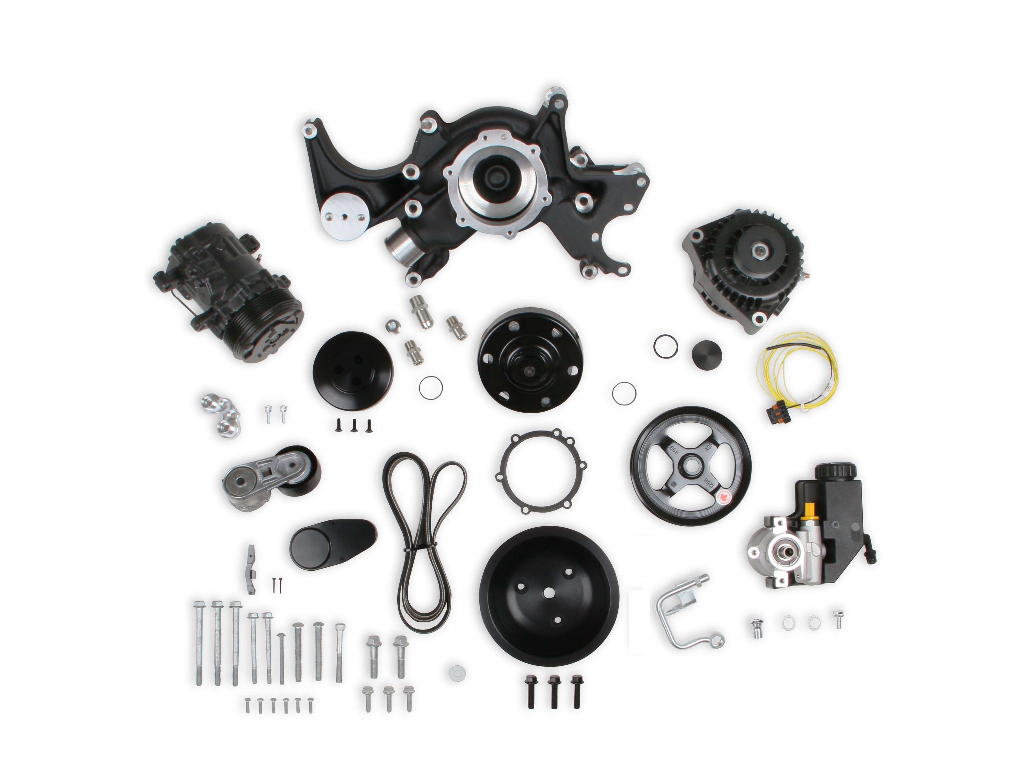 Holley Big Block Chevy Mid-Mount Complete Accessory System - Photo - out of package Right