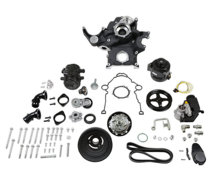 Holley Black Mid-Mount Complete Accessory System - Photo - out of package Right