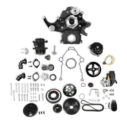 Holley Premium Black Mid-Mount Complete Accessory System - Photo - Primary Front