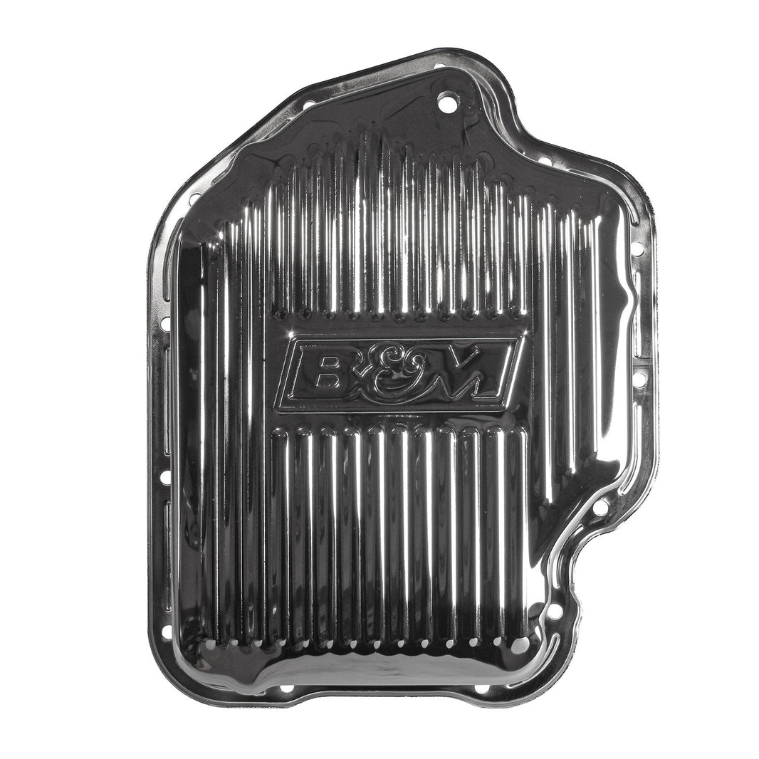 B&M Hi-Tek Deep Transmission Pan - Chrome - Photo - Primary Back