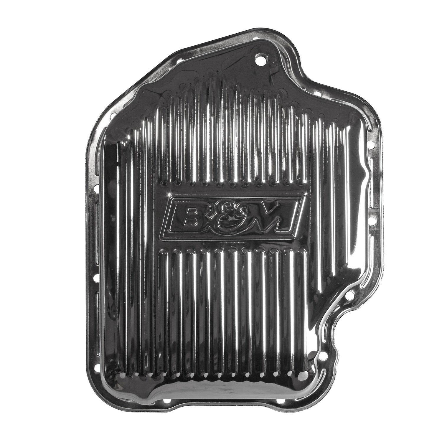 B&M Hi-Tek Deep Transmission Pan - Chrome - Photo - Primary Back