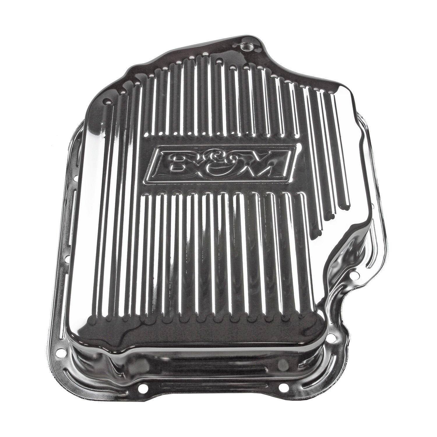 B&M Hi-Tek Deep Transmission Pan - Chrome - Photo - out of package Bottom