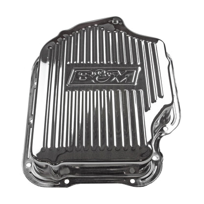 B&M Hi-Tek Deep Transmission Pan - Chrome - Photo - out of package Bottom