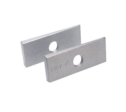 4 DEGREE WEDGE SHIM, NARROW - Lakewood Axle Shims - Traction Bar Wedge Kits - 4 degree - Aluminum