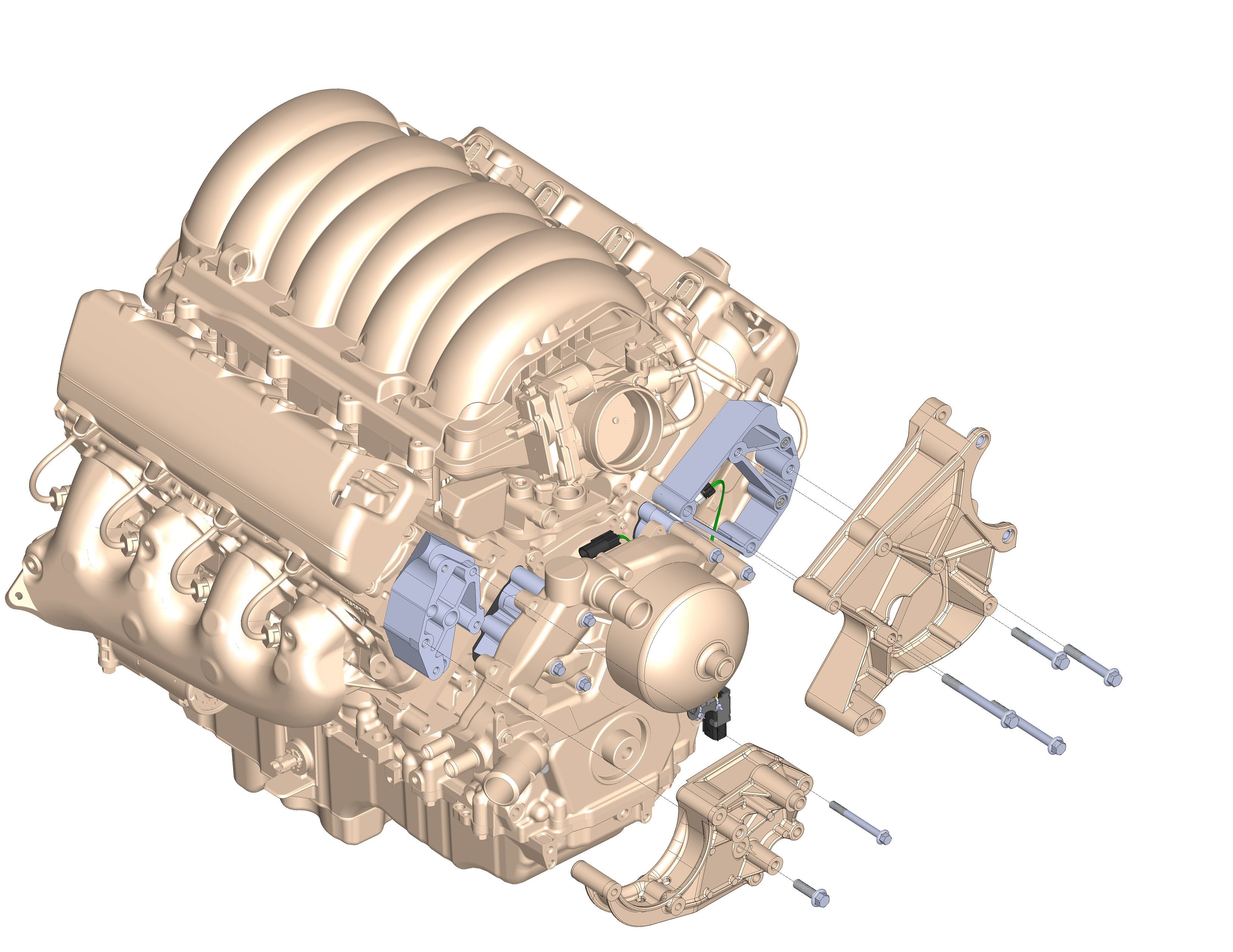 Installation Kit for GM Gen V LT Accessory Drive - Photo - out of package User 4