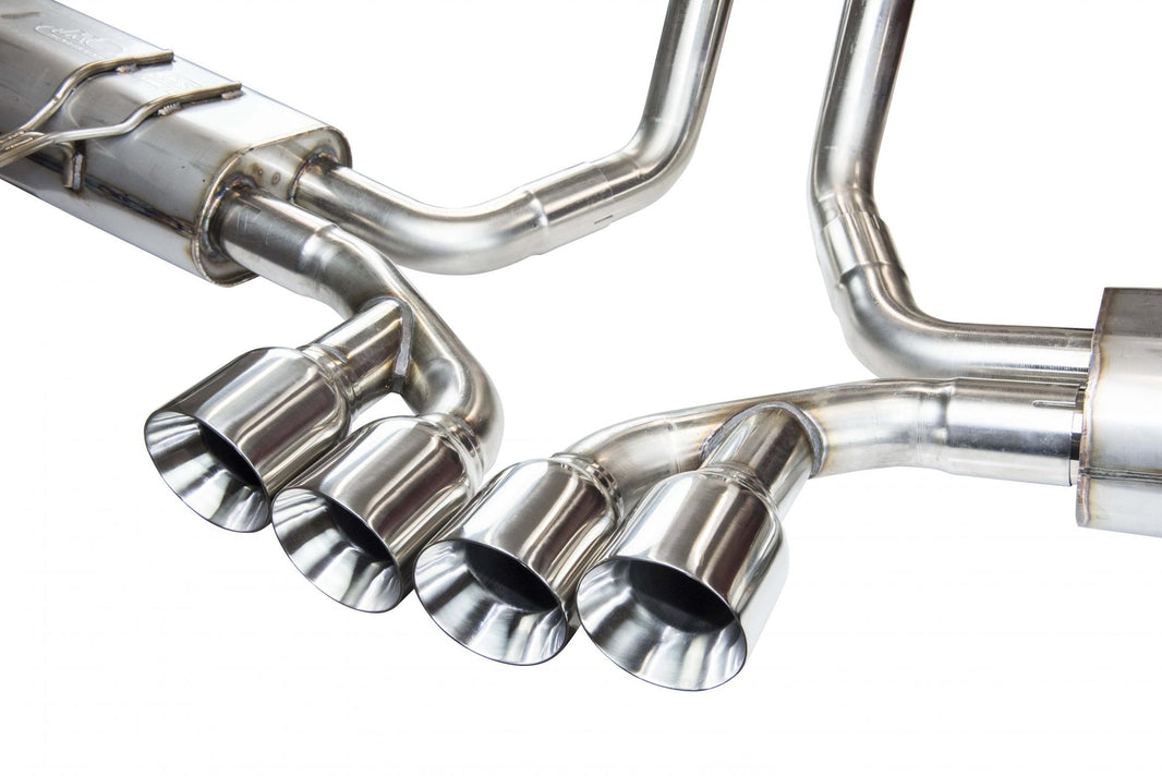 Full 3" Axle-Back Exhaust - 3" Axle-Back w/SS tips. 1997-2004 Corvette. Does NOT connect to OEM Exhaust.