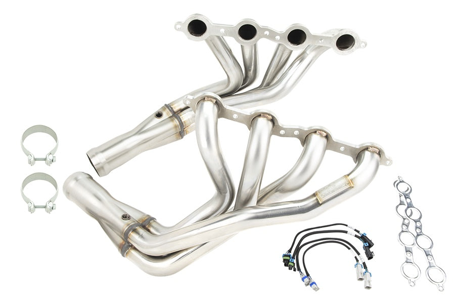 Stainless Header and Connection Kit. - 1-3/4" Header and GREEN Connection Kit. 2005-2008 Corvette LS2/LS3 6.0L/6.2L.