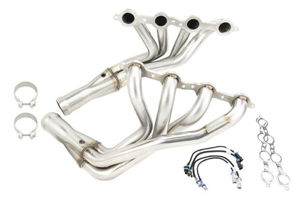 Collecteur d'échappement et kit de raccordement en acier inoxydable. - Collecteur de 1-3/4" et kit de raccordement VERT. Corvette LS3 6.2L 2009-2013.