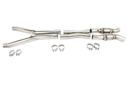 Stainless Header and Connection Kit. - 2" Header and GREEN Connection Kit. 2009-2013 Corvette LS3 6.2L.