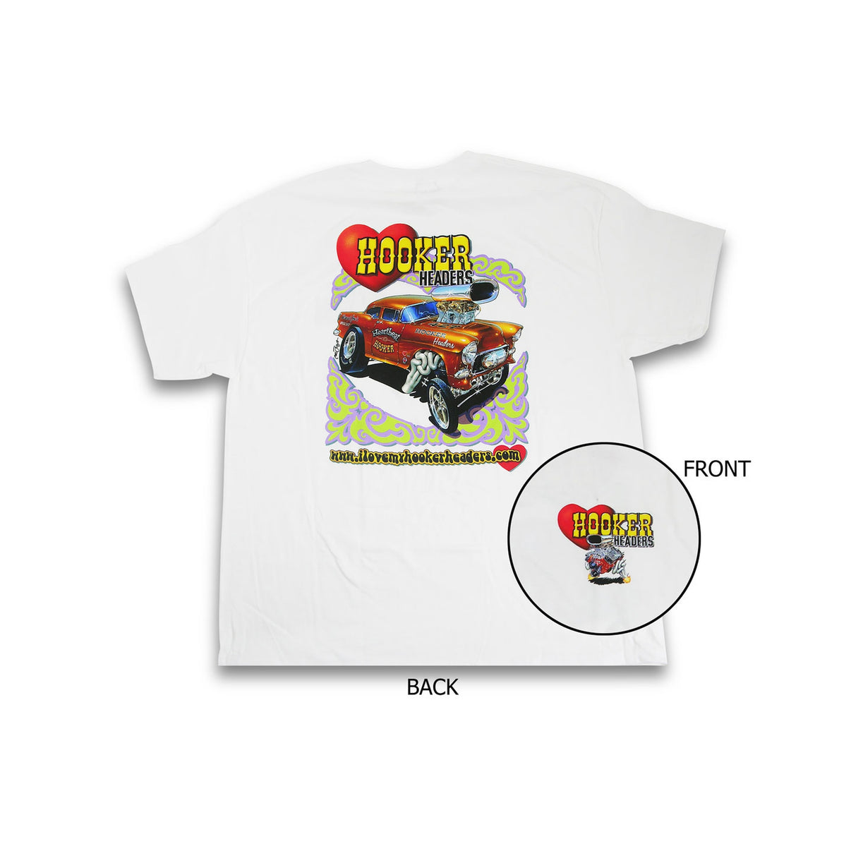 Hooker Headers Retro T-Shirt - Photo - Primary Front